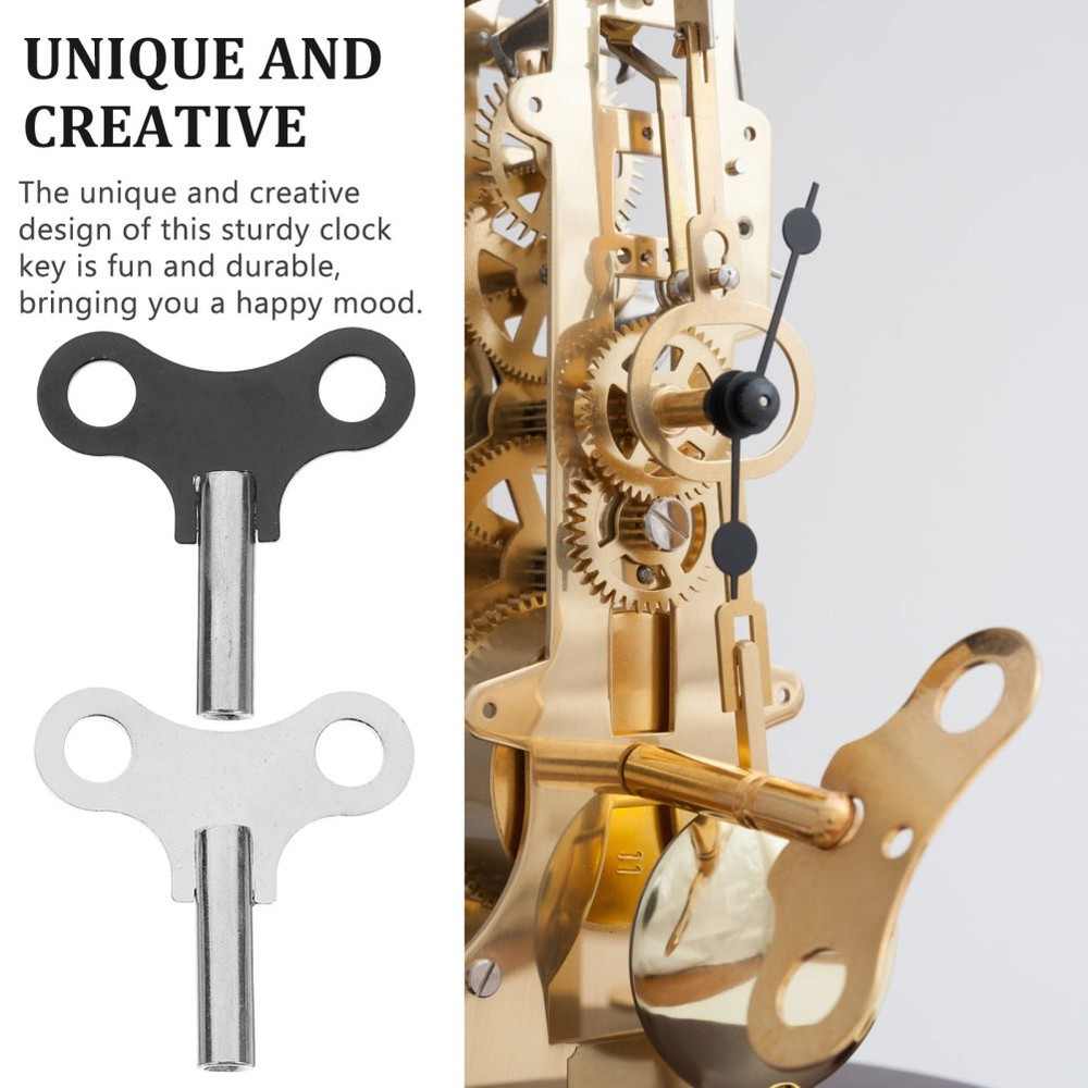 2 Pcs Winding Keys Convenient Clock Winders Practical Repairing Tools