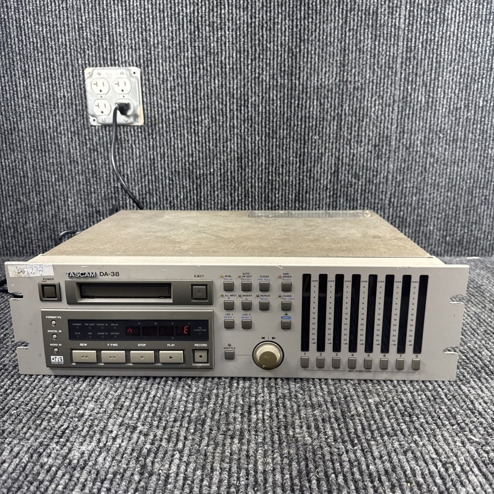 Tascam DA-38 Digital Multitrack Recorder Powers On Untested Further