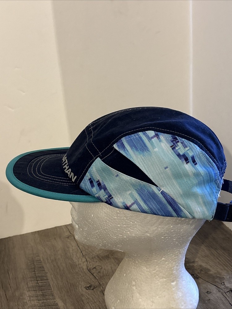 Nathan RunCool Ice Run Hat Cap with Stash Pockets for Ice One Size, Blue