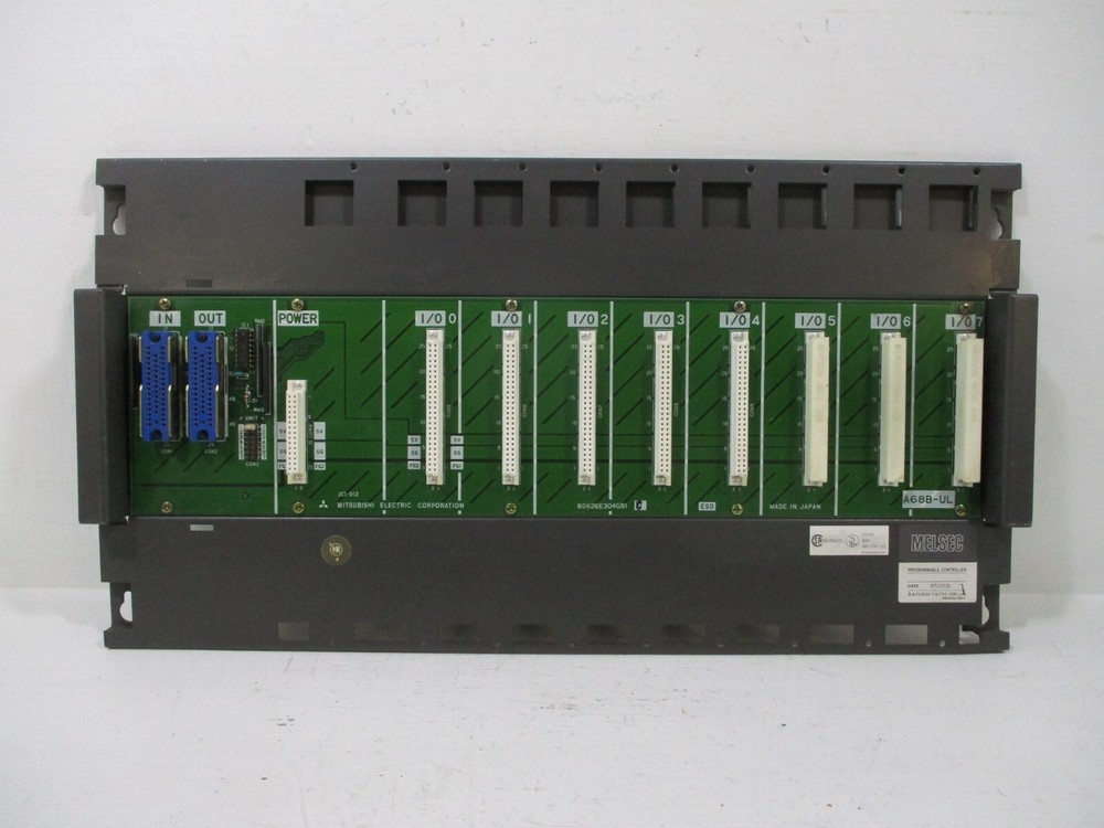 Mitsubishi A68B-UL Melsec Programmable Controller Base Unit BD626E304G51