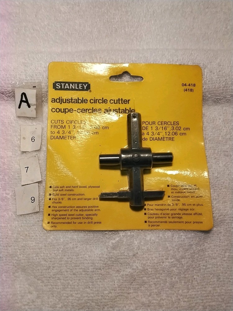 04-418 STANLEY ADJUSTABLE CIRCLE CUTTER CANADA 🇨🇦