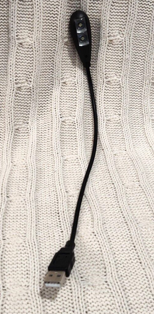 USB Bendable Laptop Desk Light Black Flexible