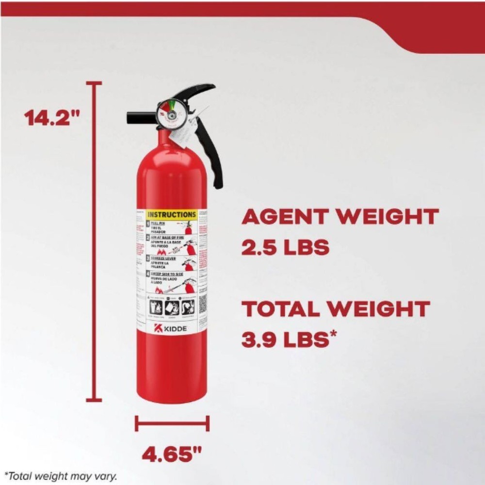 (2 pack) Kidde Basic Fire Extinguisher for Home, Residential 1A10BC
