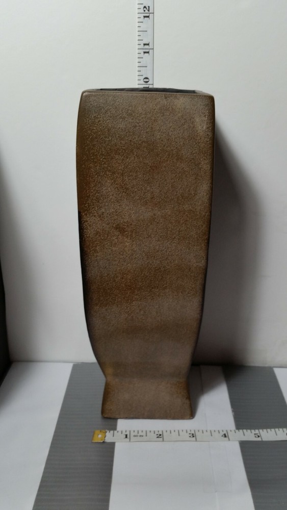Decorative Bone Fish Vase with Cutouts and a Square Tapered Base