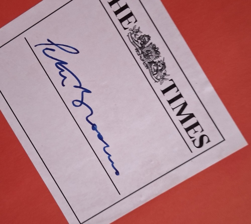 Peter Brookes flat signed hardback.