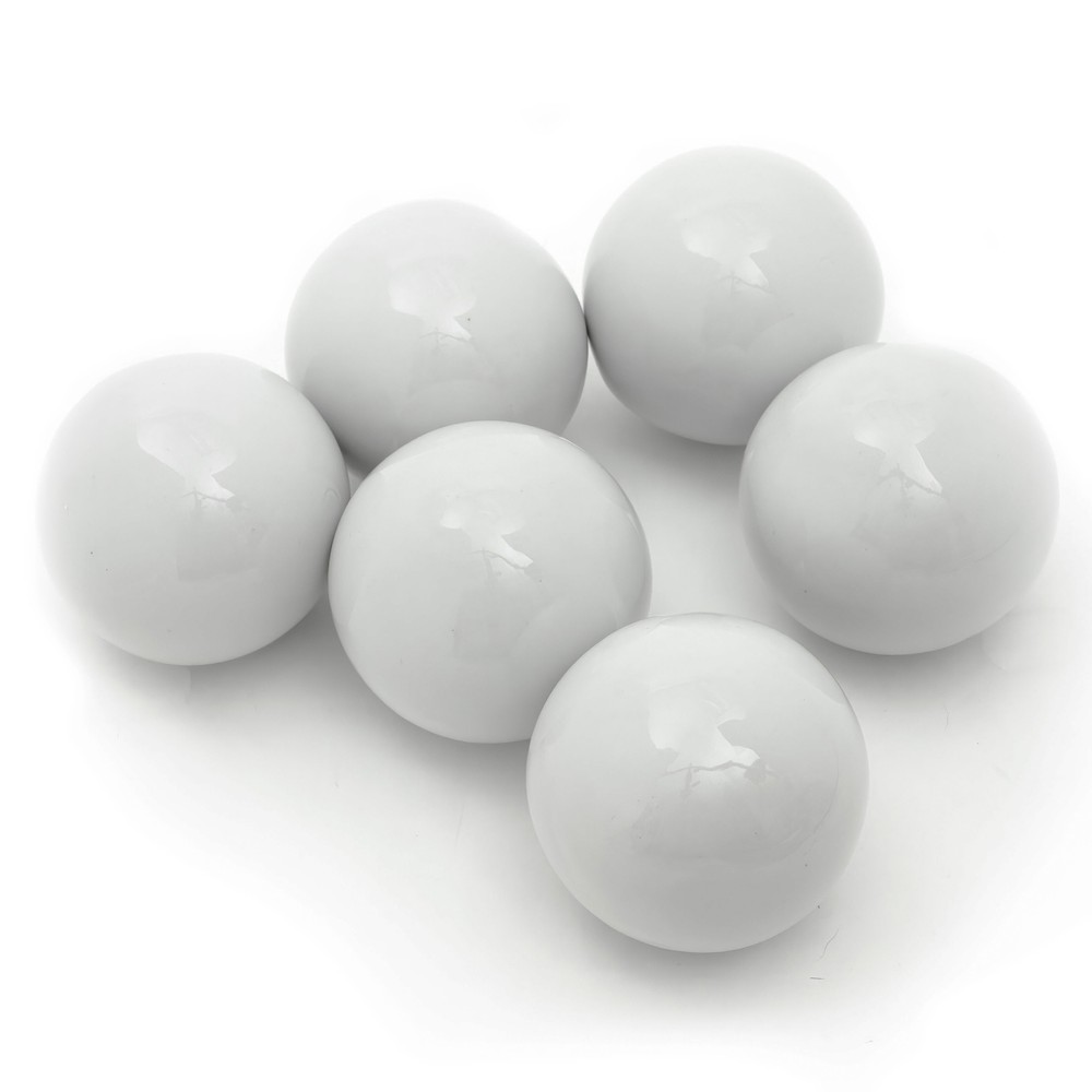3" White Porcelain Decorative Ball Set
