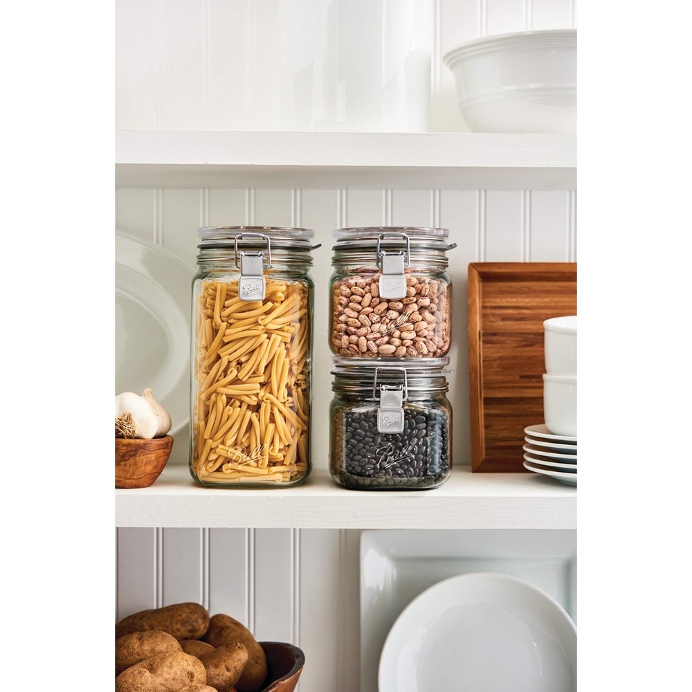 Storage Latch Jars, 3-Pack