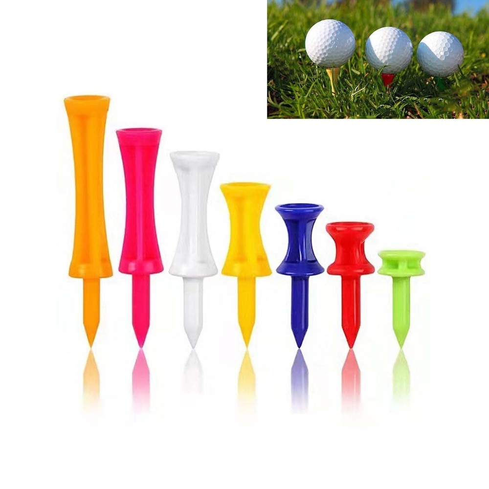 70 Pcs Golf Tees,Golf Step Down Tees Value Multiple Colors Size Bulk,Plastic ...
