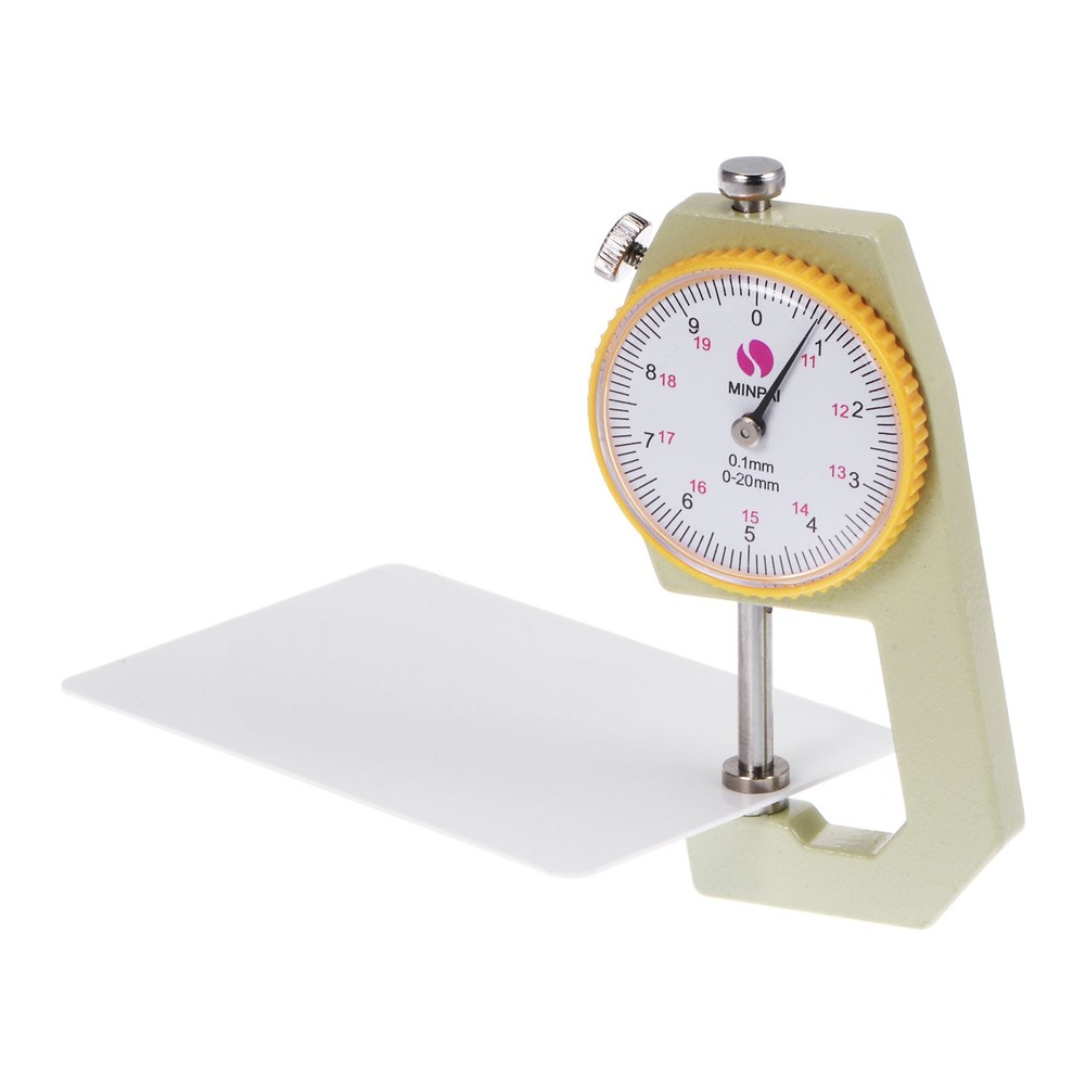 Thickness Gauge 0-20mm | 0.1mm Mechanical Dial Thickness Tester Handheld