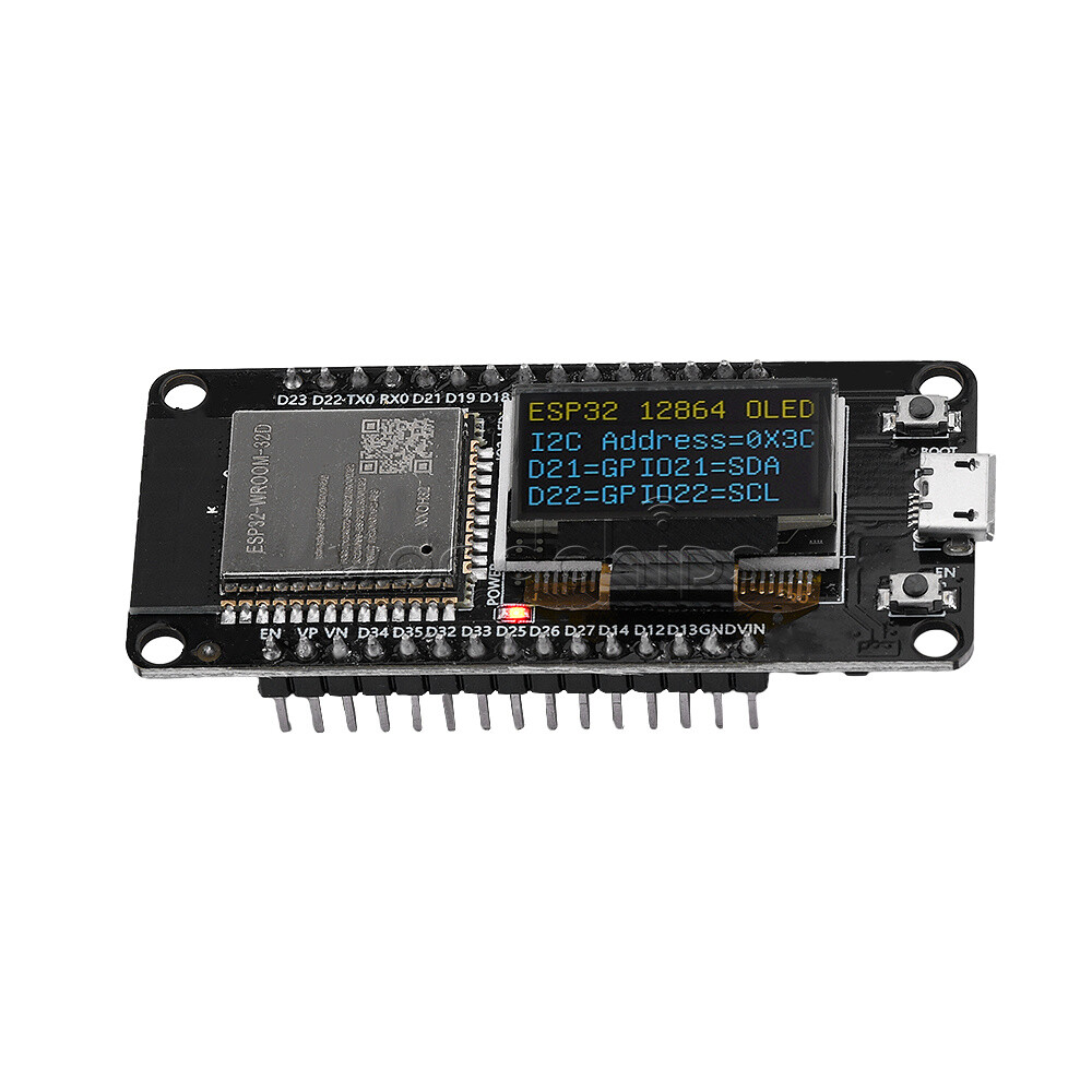 0.96" ESP32 ESP-WROOM-32D WIFI Bluetooth Development Board OLED CH340C Module