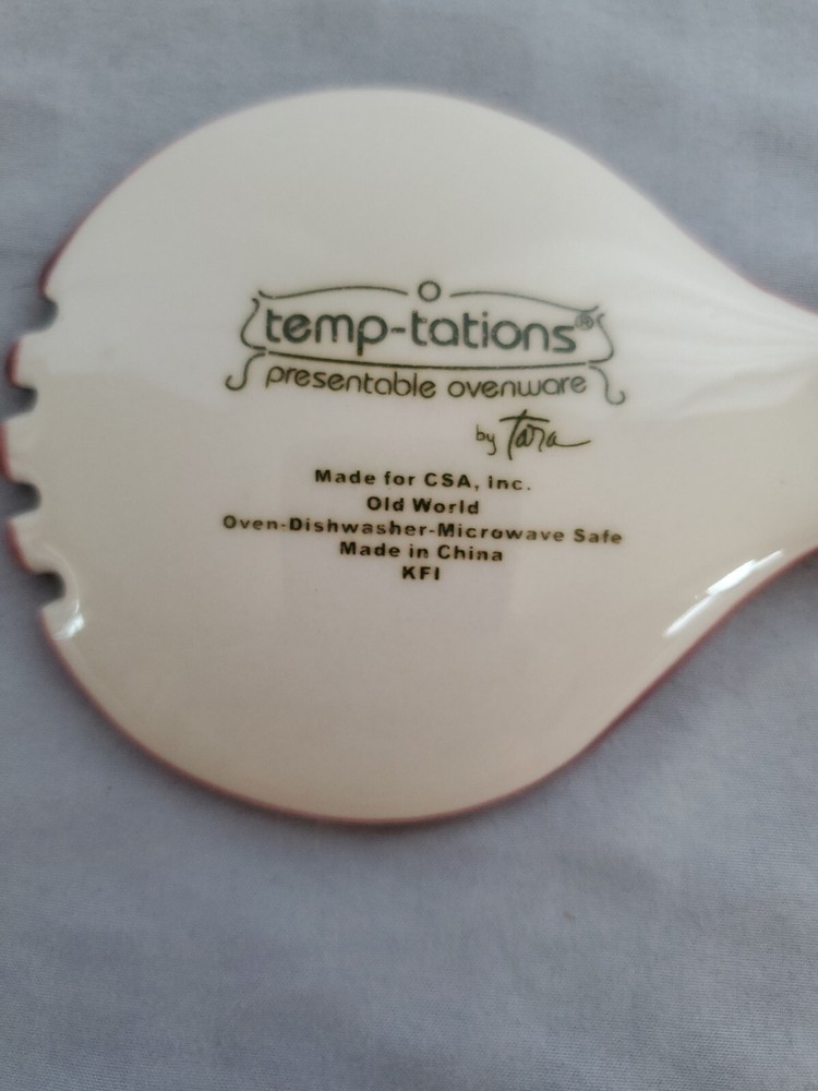 Old World Cranberry Serving Spoon by Temp Tatitons