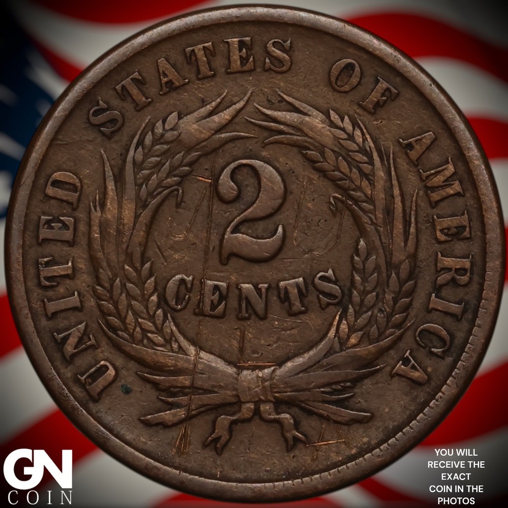 1864 2 Cent Piece A2549