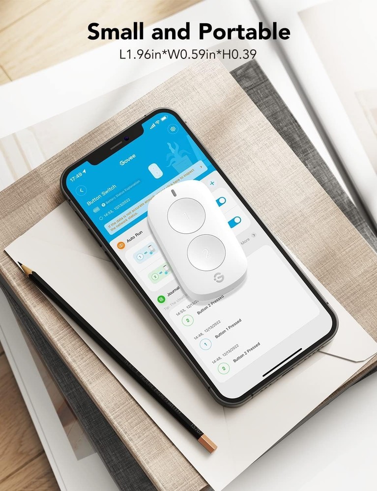 Smart Mini Double Button Switch - Effortless Wireless Device Control System