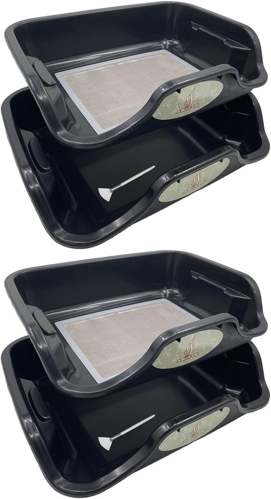 Ablaze 2-Pack Large Bin Set w/Replaceable 150 Micron Screen NEW