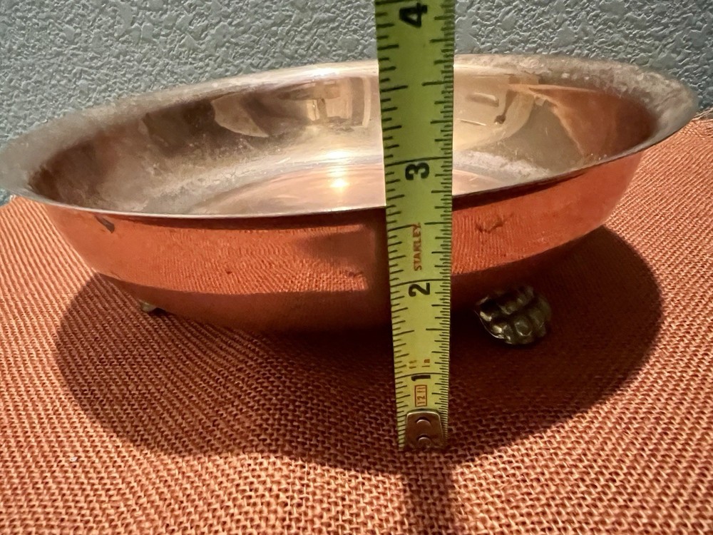 Colonial Virginia Three Footed Copper Bowl