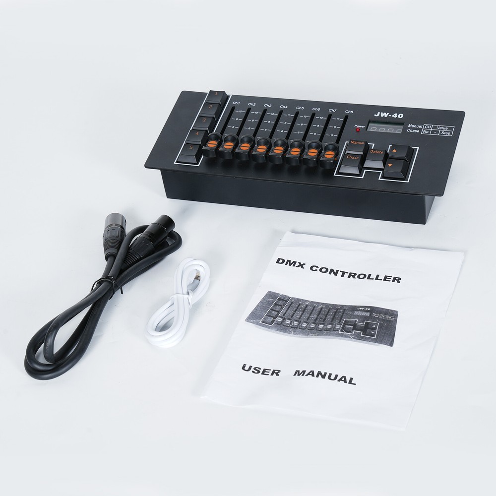 DMX512 Controller 40CH Control Console For Disco Stage Lighting Battery Powered