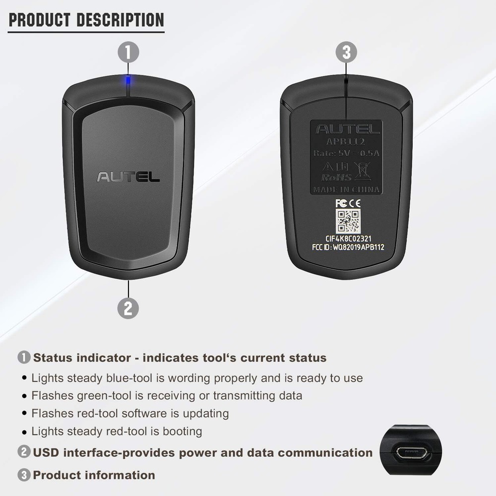Autel APB112 Smart Key Simulator for IMMO Programming Tools IM508S IM608 Pro II