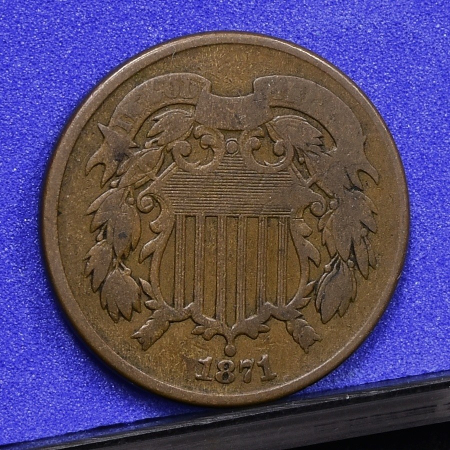 1871 Two Cent Piece - Fine (#59042-L)