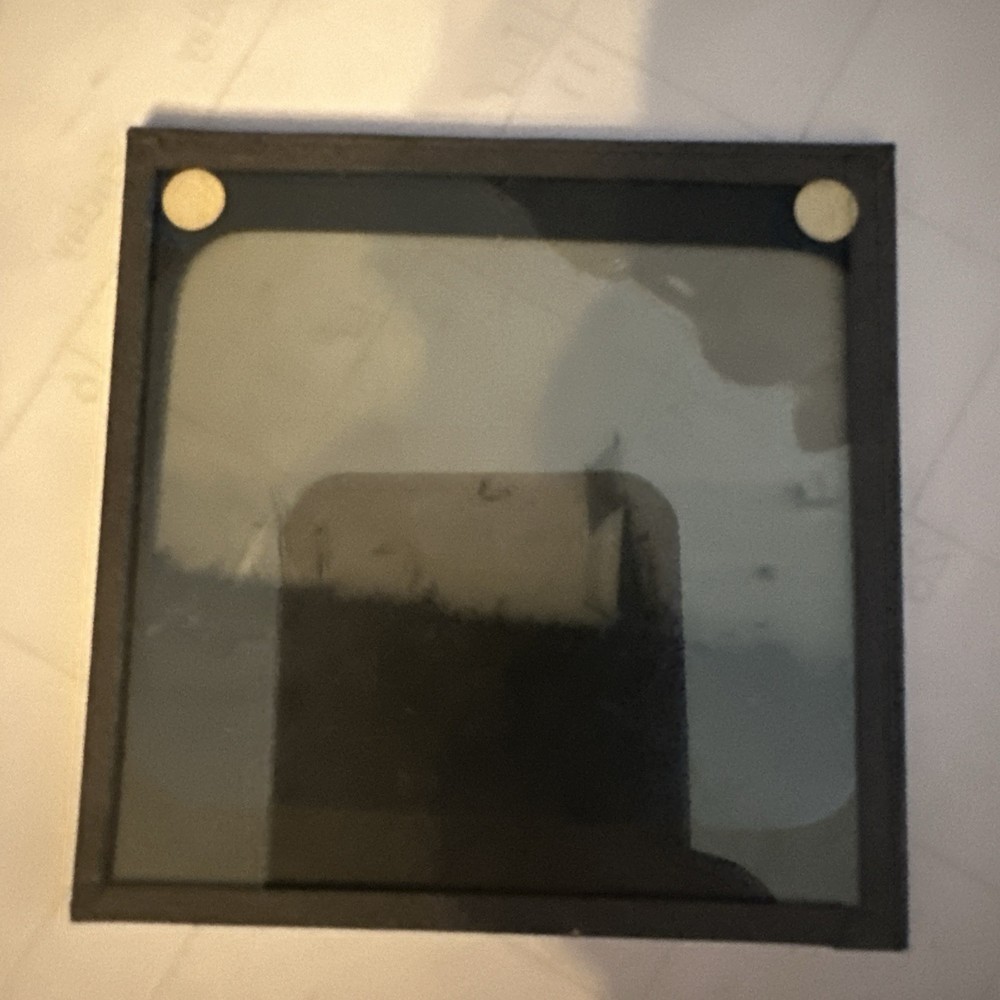 Antique Magic Lantern Slide very busy unknown beach seaside