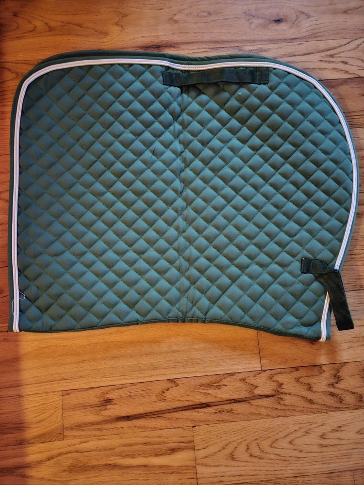Green English Saddle Pad