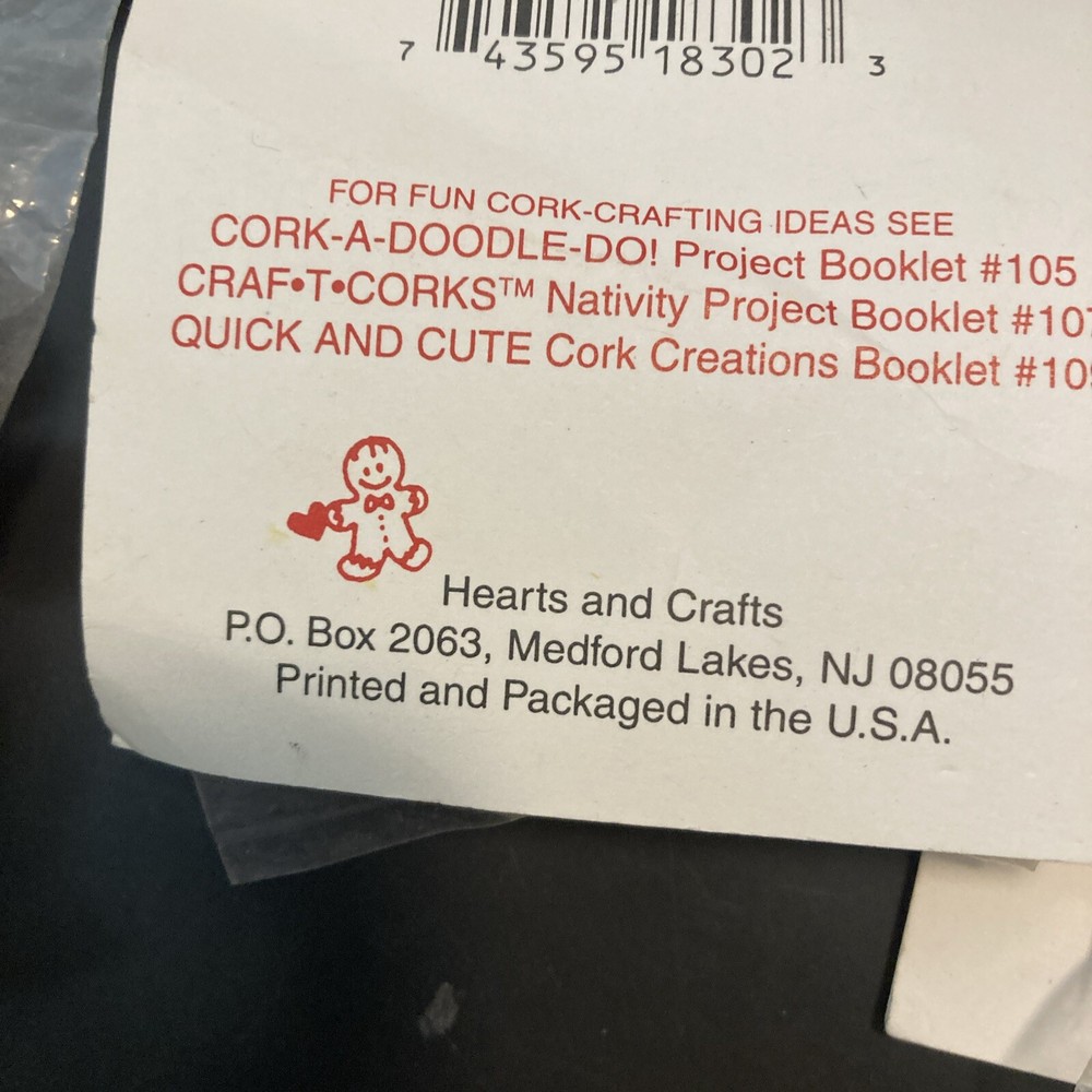 6 - Packs Misc Hearts & Crafts Corks - 150 Pieces