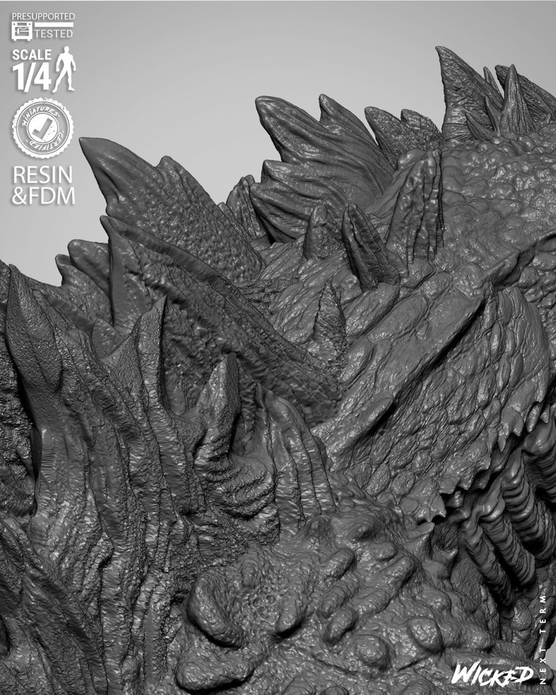 Godzilla Resin Bust Model Kit Unpainted/Unassembled