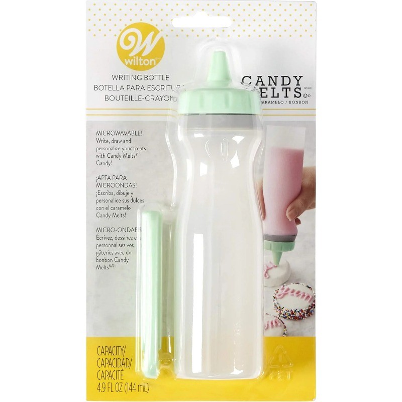 Wilton Silicone Squeeze Icing Drizzle Bottle for Chocolates & Candy Melts