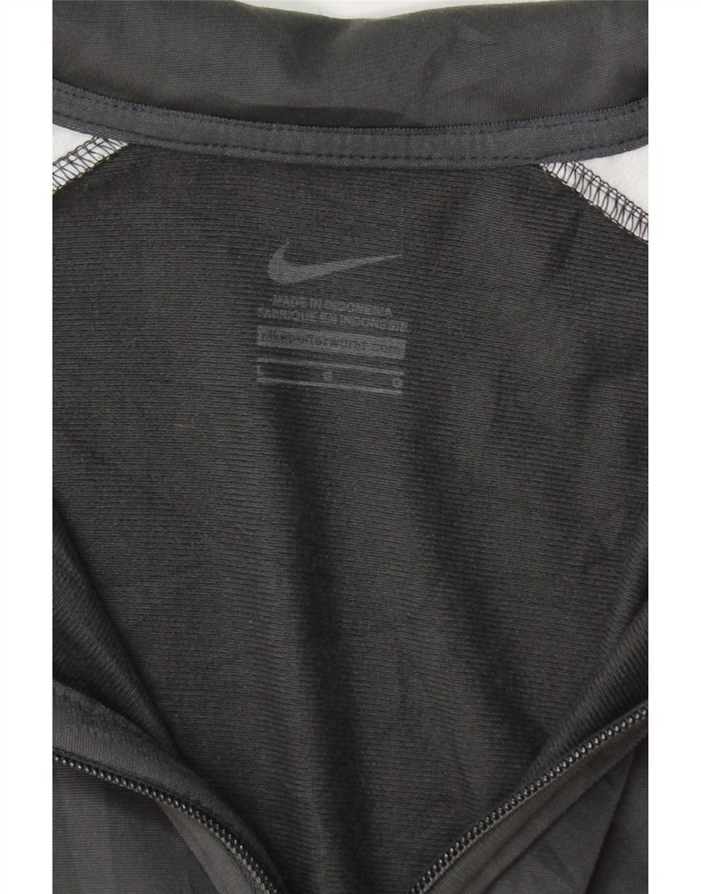 NIKE Mens Tracksuit Top Jacket Large Grey Colourblock Polyester DW06