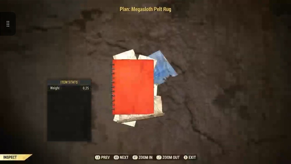 (Xbox) Megasloth Pelt Rug Plan