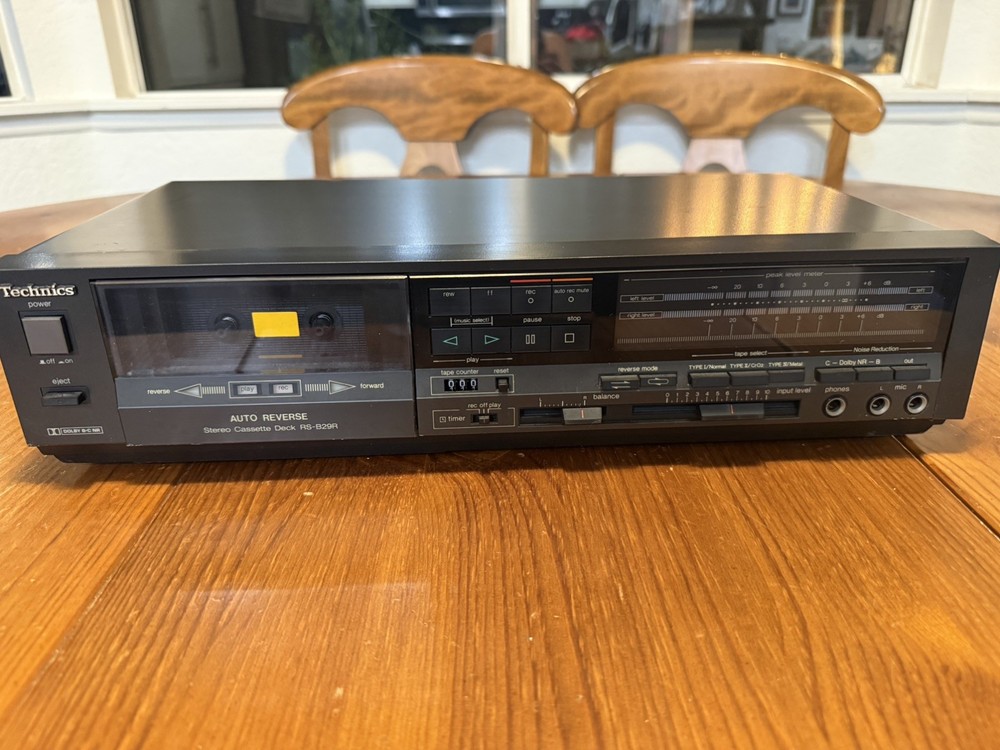 Technics RS-B29R Stereo Cassette Deck Auto Reverse Dolby-Tested Powers On & Runs