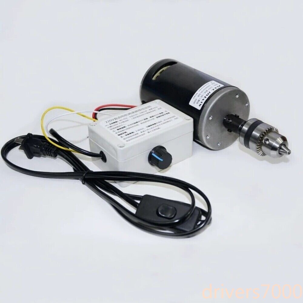 350W DC Permanent Magnet Motor 220V Bead Lathe Drill Kit Speed Controller