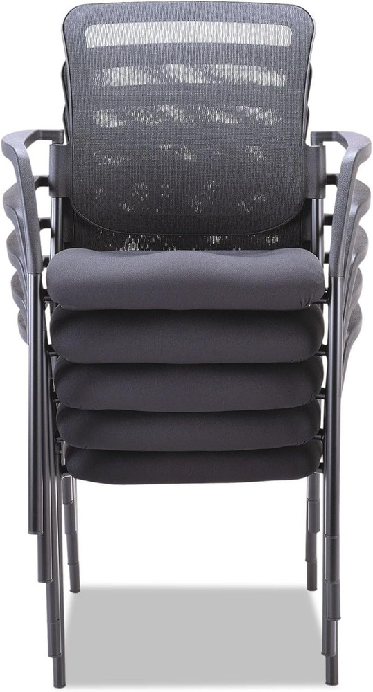 ALE Mesh Guest Stacking Chair Black
