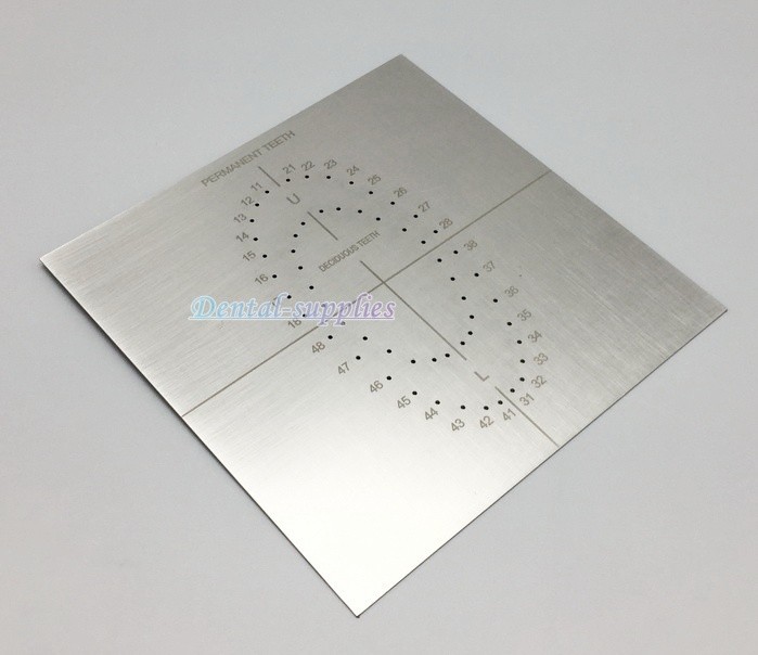 Dental Rubber Dam Punch Template