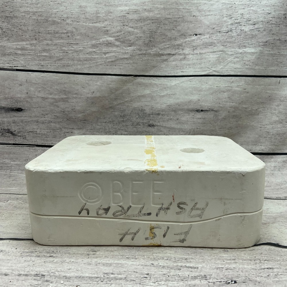 Bee Ceramic Casting Mold Fish Ashtray Figurines #8