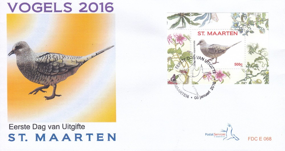 Sint Maarten Issue FDC 2016 (68) Birds