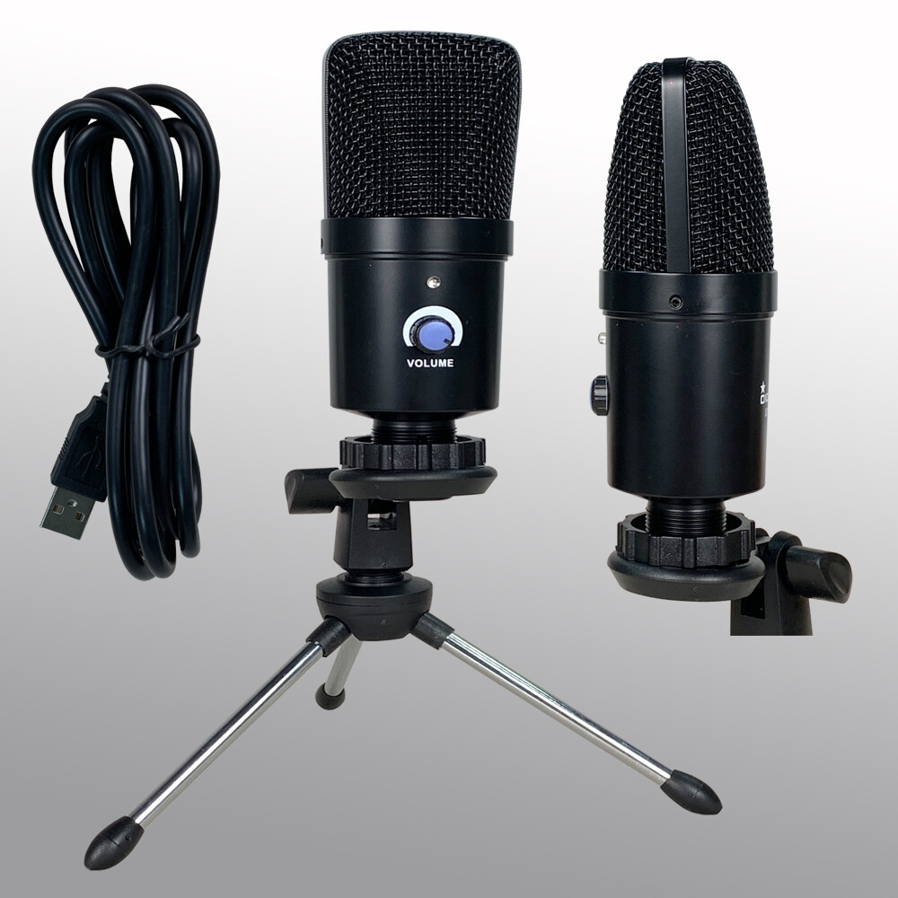 USB Recording Microphone Kit Complete Condenser Mic For Computer Laptop Studio