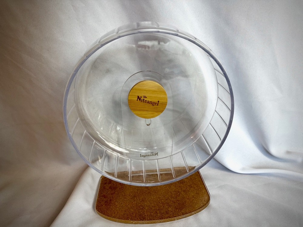 Niteangel Silent Hamster Exercise Wheel - Dual-Bearing Medium - Wider Version