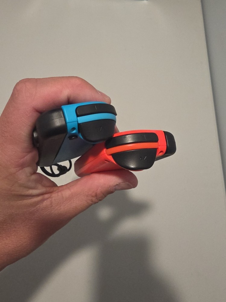 Nintendo Switch Neon Blue & Red Joy-Con Controller W/Straps OEM - Tested Working