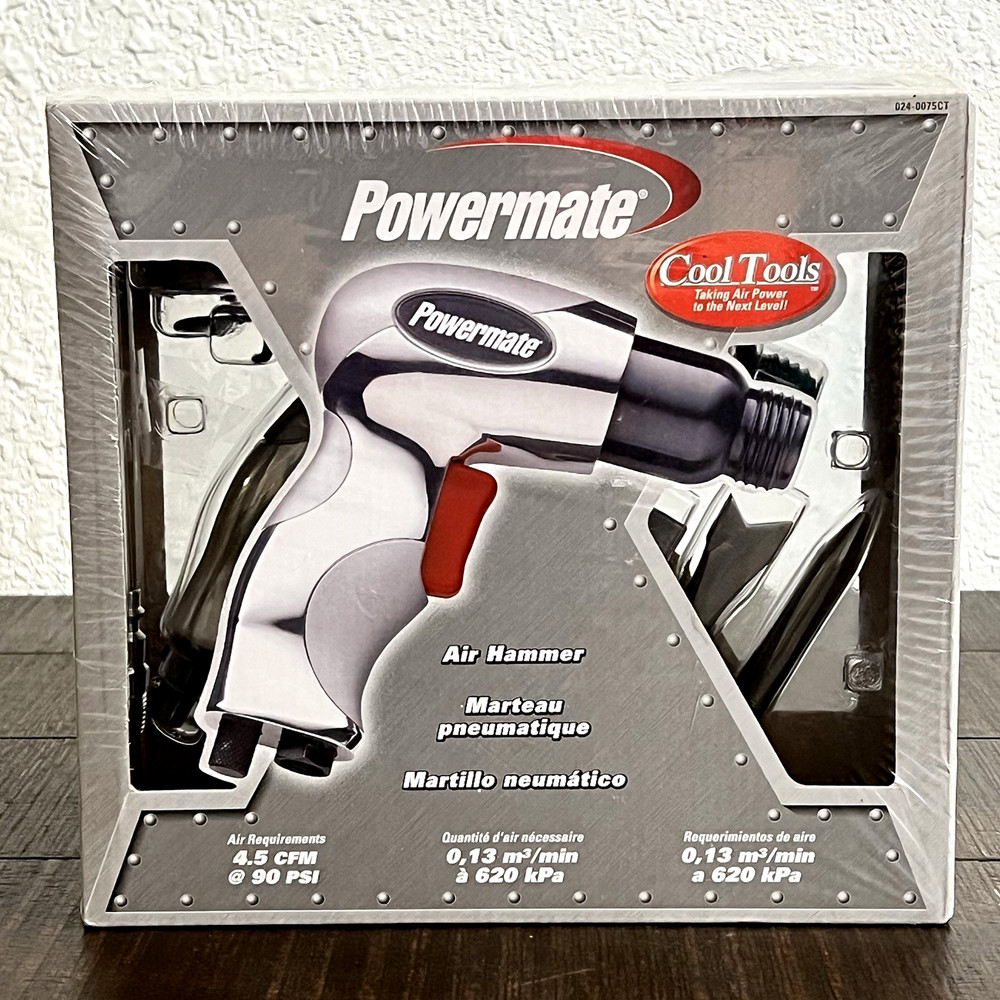 Powermate Air Hammer Multi-Purpose Use Durable Steel Variable Speed with Chisels
