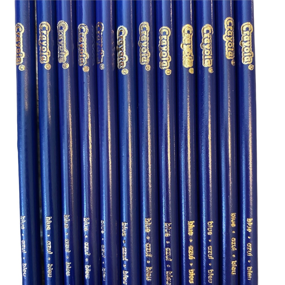 New Crayola Colored Pencils 12 Count Blue