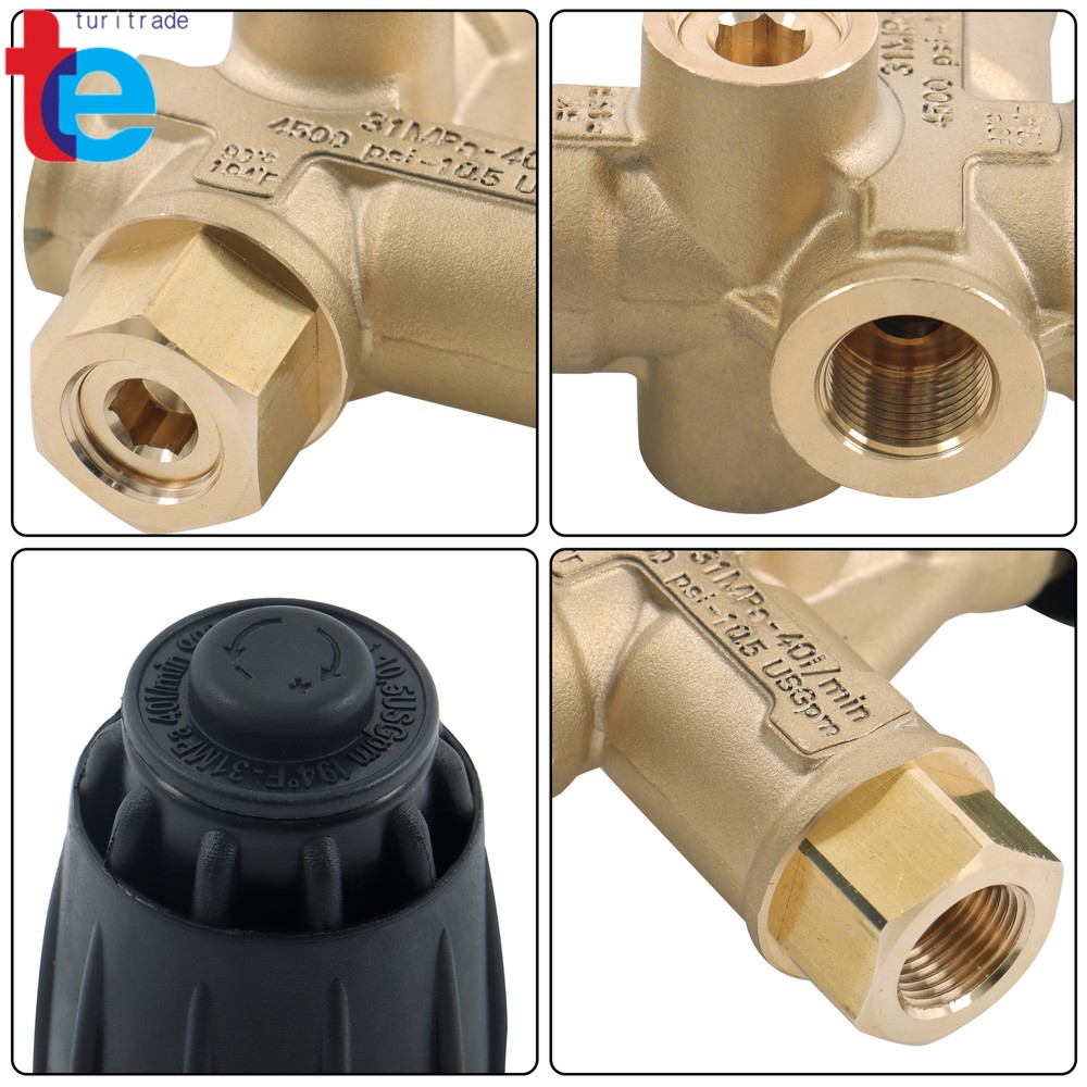 AR VRT3-310 Washer Pump 4350PSI 8GPM 3/8" FNPT For Unloader Valve