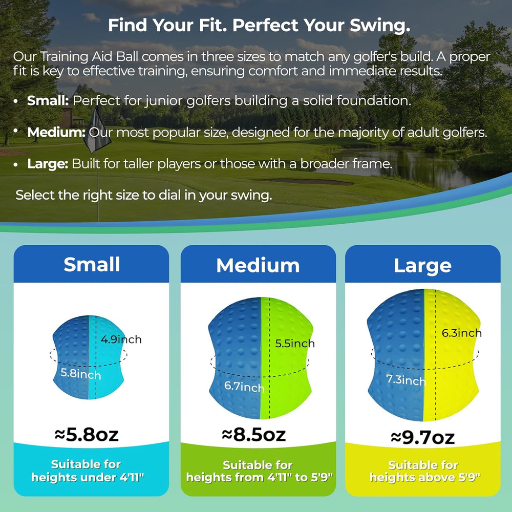Golf Impact Precision Training Aid - Fix Slicing & Improve Swings Easily