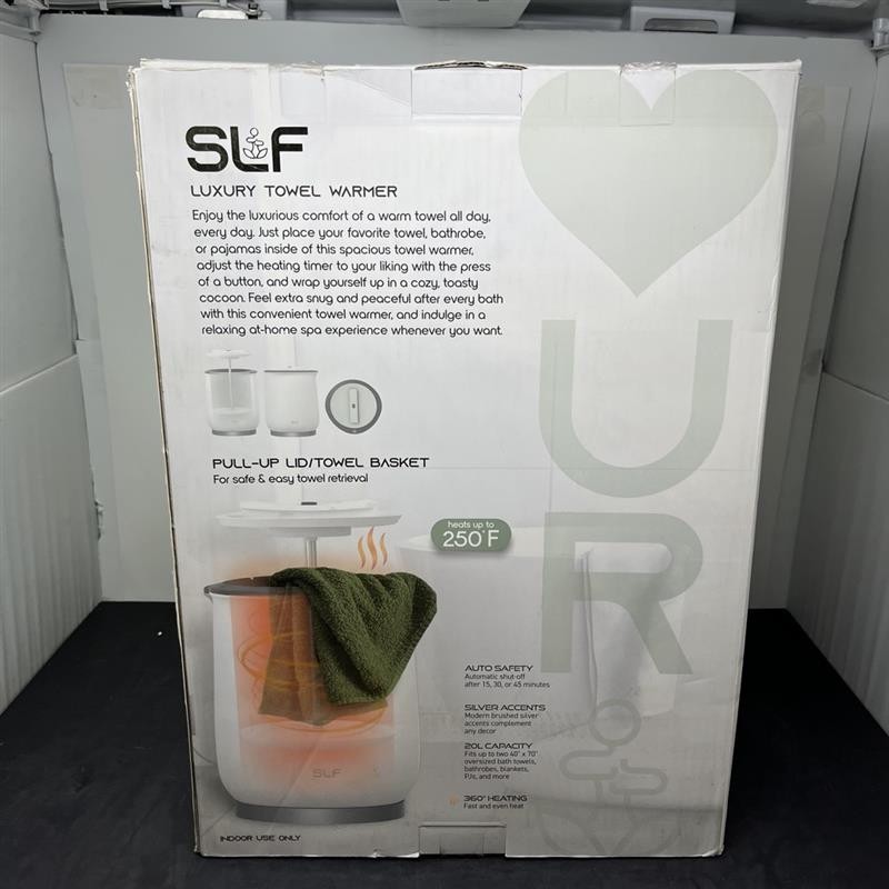 SLF Luxury Towel Warmer, 20L, White,