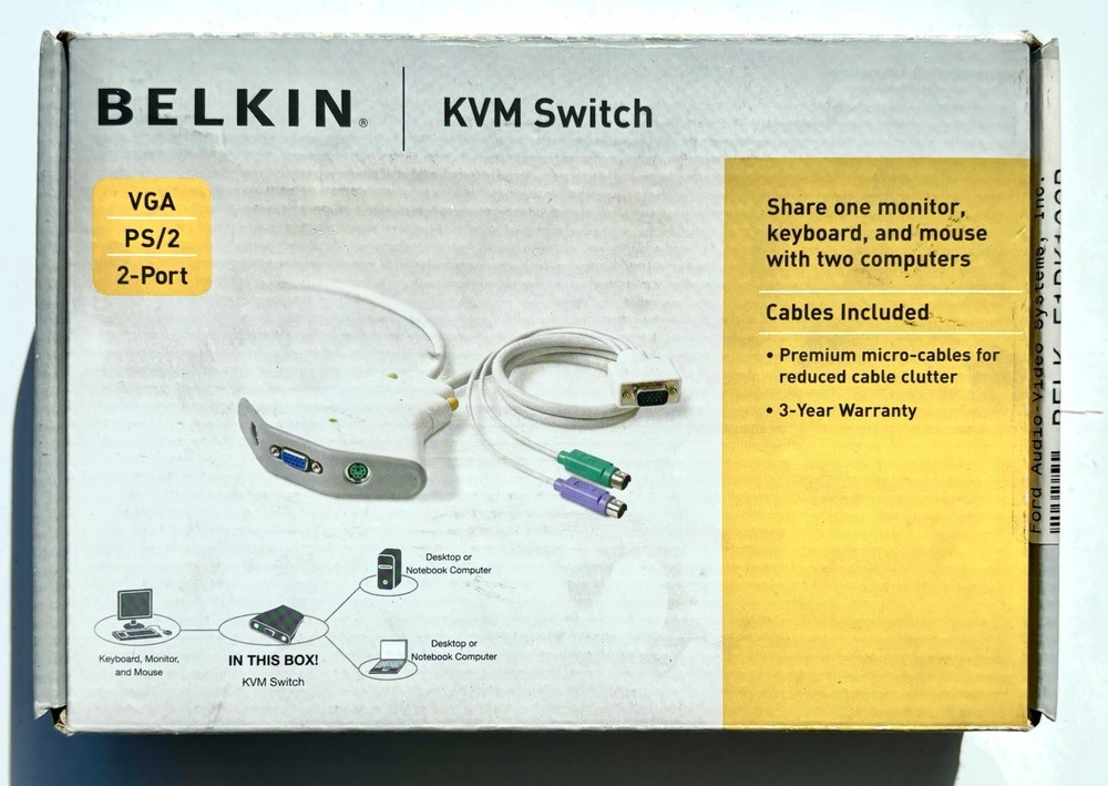 Belkin KMV Switch 2 port,