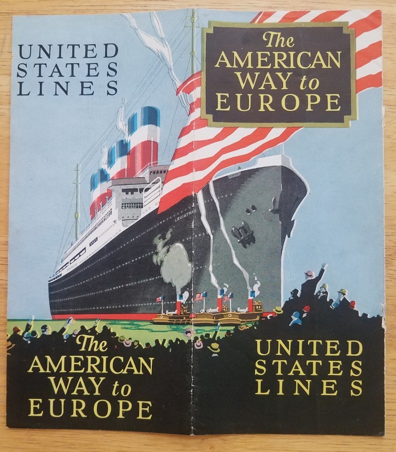 US LINES - 1928 BOOKLET WITH PHOTOS