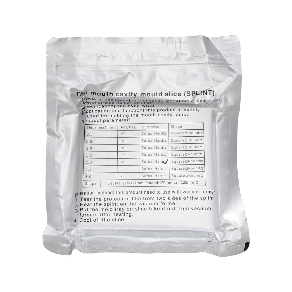 Dental Lab Splint Slice Vacuum Forming Sheet Soft Hard Thermoforming Material