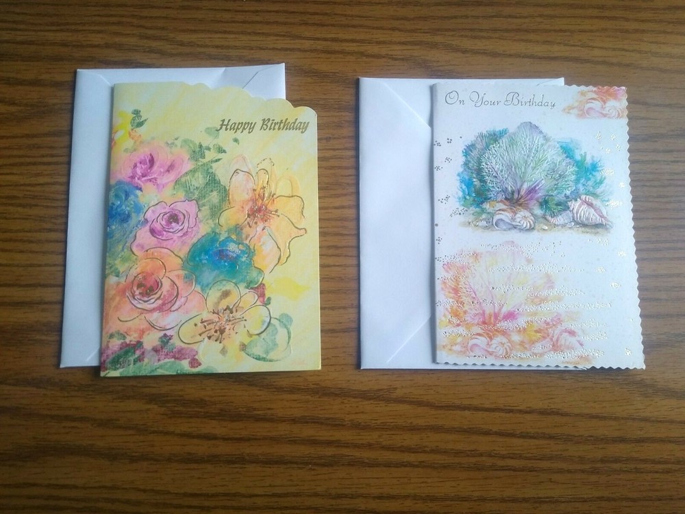 General Birthday Cards W/Envelopes 8 - (5 x 7 ) Assorted