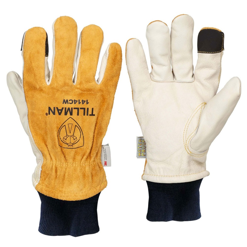 Tillman 1414CW Top Grain/Split Cowhide Back Winter Drivers Gloves, Small