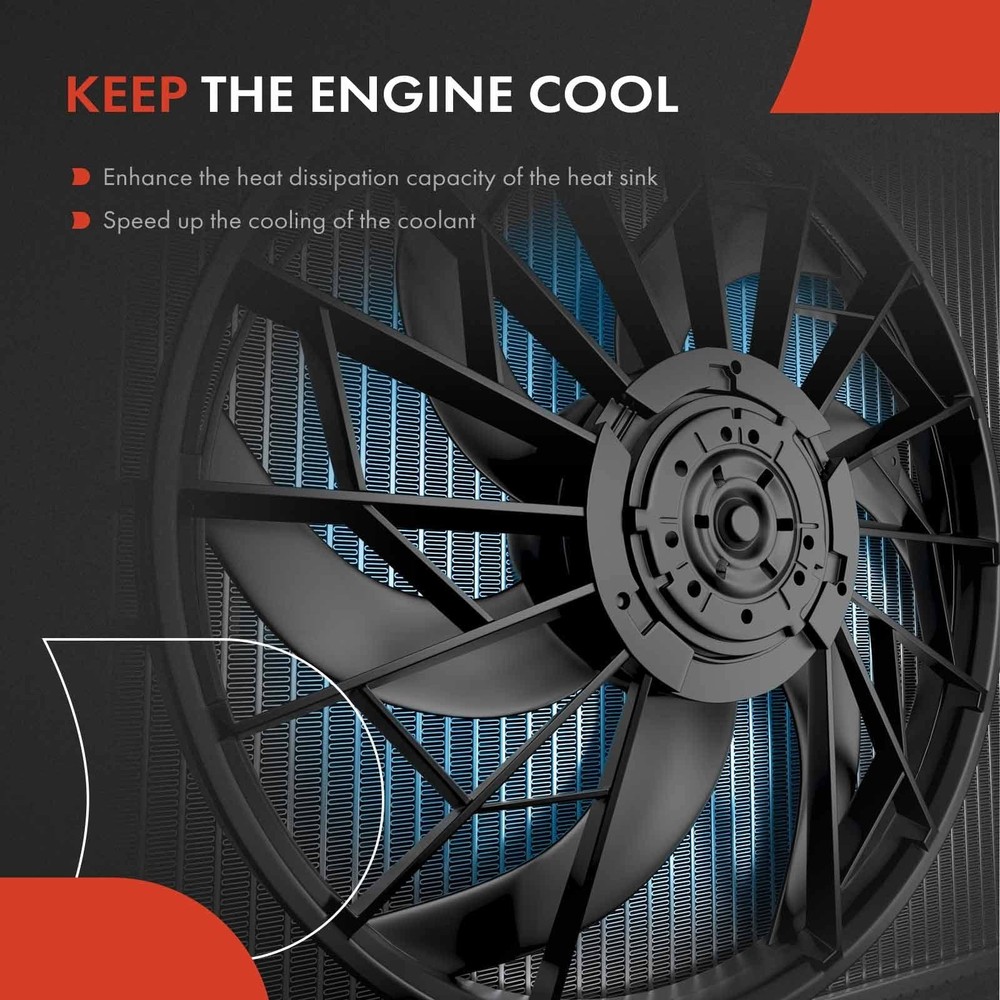 A-Premium Engine Radiator Cooling Fan Assembly Compatible with Select Mazda M...
