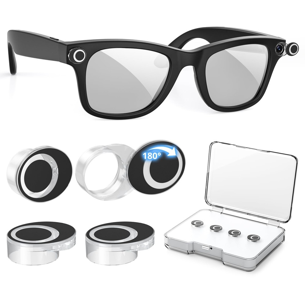 LED & Camera Light Cover for Meta Glasses Gen 1/2 4 Pack LED Flash Blocker Co...
